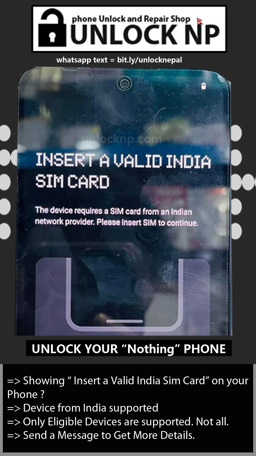 nothing phone unlock